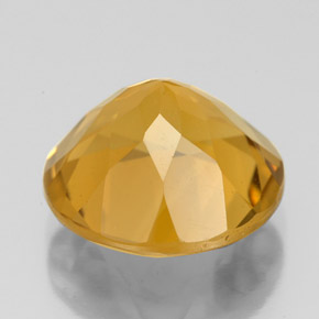 Citrine doré naturelle coupe roude, 5,40 ct, VS