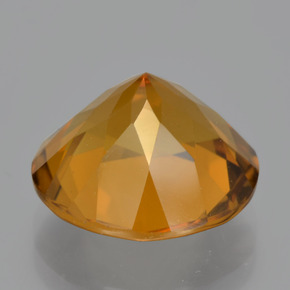 Citrine doré naturelle coupe roude, 8,56 ct, VS