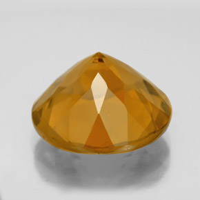 Citrine doré naturelle coupe roude, 8,47 ct, VVS-VS