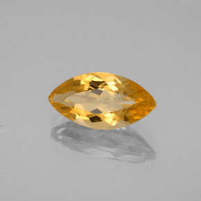 Citrine orange naturelle marquise, 1,75 ct, VVS-VS