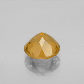 Citrine jaune naturelle coupe roude, 2,40 ct, VVS-VS