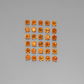 Achetez naturel ct orange citrine gems, coupe roude, en provenance brésil chez gemselect. en stock, livraison internationale!