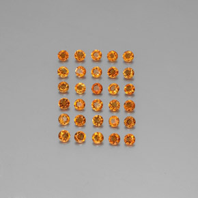 Achetez naturel ct Jaune orange Citrine gems, Coupe roude, En provenance Brésil chez GemSelect. En stock, livraison internationale!