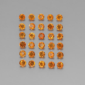 Achetez naturel ct Jaune orange Citrine gems, Coupe roude, En provenance Brésil chez GemSelect. En stock, livraison internationale!