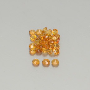 Achetez naturel ct Jaune orange Citrine gems, Coupe roude, En provenance Brésil chez GemSelect. En stock, livraison internationale!