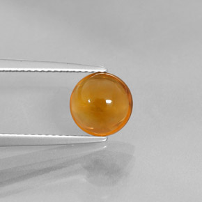 Citrine Jaune orange naturelle Coupe roude, 1.99 ct, Transparent