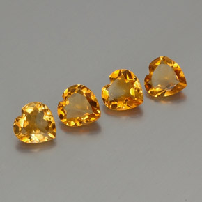 Achetez naturel 3,95ct doré citrine gems, forme de coeur, en provenance brésil chez gemselect. en stock, livraison internationale!