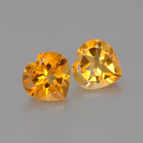 Achetez naturel ct Jaune doré Citrine gems, Forme de coeur, En provenance Brésil chez GemSelect. En stock, livraison internationale!