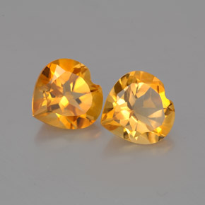 Achetez naturel ct Jaune doré Citrine gems, Forme de coeur, En provenance Brésil chez GemSelect. En stock, livraison internationale!