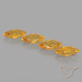 4.43ctw Naturel Or orange foncé Citrine, Marquise, VVS-VS