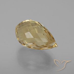 Citrine Orange Doré naturelle Briolette, 7.16 ct, VVS-VS