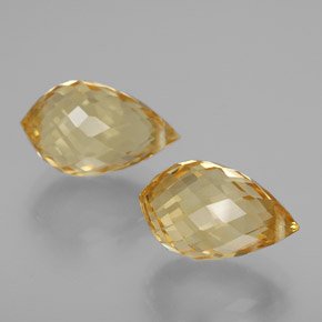Achetez naturel 7,77ct doré citrine gems, briolette, en provenance brésil chez gemselect. en stock, livraison internationale!