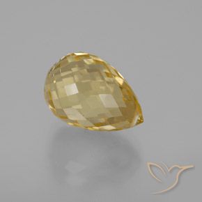 Citrine Or naturelle Briolette, 6.14 ct, VVS-VS