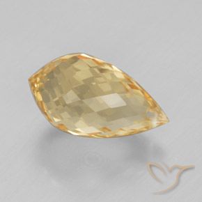 Citrine Doré jaunâtre naturelle Briolette, 5.08 ct, VVS