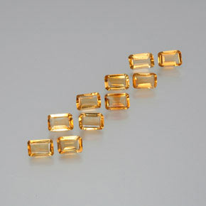 Achetez naturel ct jaune citrine gems, taille émeraude, en provenance brésil chez gemselect. en stock, livraison internationale!