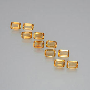 Achetez naturel ct jaune citrine gems, taille émeraude, en provenance brésil chez gemselect. en stock, livraison internationale!