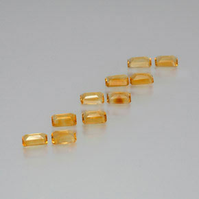 Achetez naturel ct jaune citrine gems, taille émeraude, en provenance brésil chez gemselect. en stock, livraison internationale!