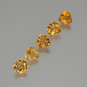 Achetez naturel 4,03ct doré citrine gems, forme de coeur, en provenance brésil chez gemselect. en stock, livraison internationale!