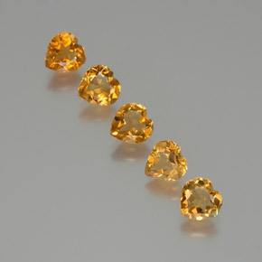 Achetez naturel 4,03ct doré citrine gems, forme de coeur, en provenance brésil chez gemselect. en stock, livraison internationale!
