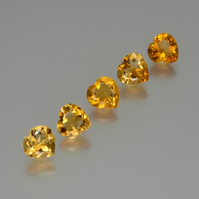 Achetez naturel 4,66ct doré citrine gems, forme de coeur, en provenance brésil chez gemselect. en stock, livraison internationale!