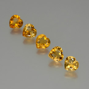 Achetez naturel 4,66ct doré citrine gems, forme de coeur, en provenance brésil chez gemselect. en stock, livraison internationale!