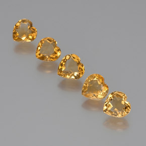 Achetez naturel 4.74ct Orange-or moyen-léger Citrine gems, Forme de coeur, En provenance Brésil chez GemSelect. En stock, livraison internationale!