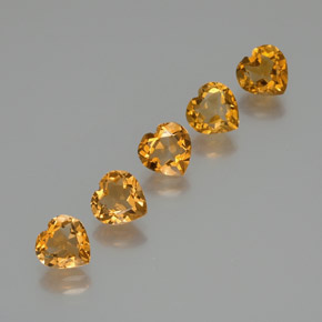 Achetez naturel 4.91ct Doré-orange foncé Citrine gems, Forme de coeur, En provenance Brésil chez GemSelect. En stock, livraison internationale!