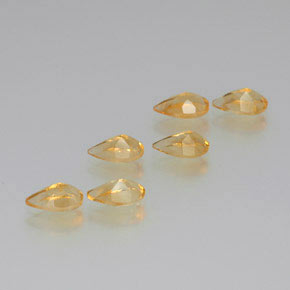 Achetez naturel 4,46ct doré citrine gems, en forme de poire, en provenance brésil chez gemselect. en stock, livraison internationale!