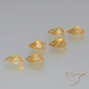 Shop natural 4.37ct Doré léger Citrine gems, En forme de poire, from Brésil at GemSelect. In stock, global shipping!