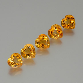 Achetez naturel 5.81ct Or Citrine gems, Forme de coeur, En provenance Brésil chez GemSelect. En stock, livraison internationale!