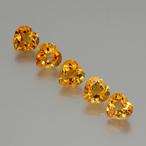 Achetez naturel 5.81ct Or Citrine gems, Forme de coeur, En provenance Brésil chez GemSelect. En stock, livraison internationale!