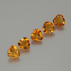Achetez naturel 4,93ct orange citrine gems, forme de coeur, en provenance brésil chez gemselect. en stock, livraison internationale!