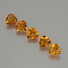 Achetez naturel 4,93ct orange citrine gems, forme de coeur, en provenance brésil chez gemselect. en stock, livraison internationale!