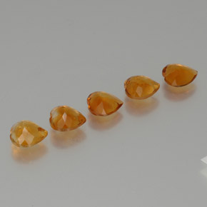 Achetez naturel 4,93ct orange citrine gems, forme de coeur, en provenance brésil chez gemselect. en stock, livraison internationale!