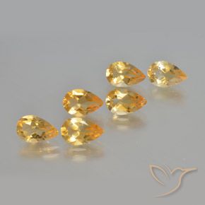 Shop natural 4.92ct Orange-or moyen-léger Citrine gems, En forme de poire, from Brésil at GemSelect. In stock, global shipping!