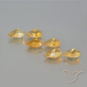 Shop natural 4.92ct Orange-or moyen-léger Citrine gems, En forme de poire, from Brésil at GemSelect. In stock, global shipping!