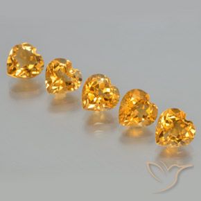 Shop natural 5.82ct Doré-orange foncé Citrine gems, Cœur, from Brésil at GemSelect. In stock, global shipping!