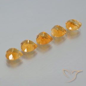 Shop natural 5.82ct Doré-orange foncé Citrine gems, Cœur, from Brésil at GemSelect. In stock, global shipping!
