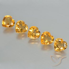 Shop natural 5.06ct Or-orange moyen Citrine gems, Cœur, from Brésil at GemSelect. In stock, global shipping!
