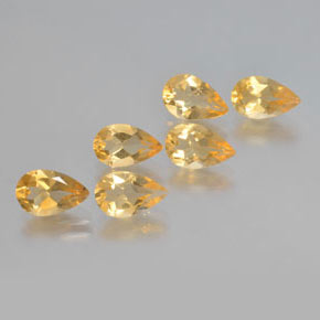 Achetez naturel 4,19ct doré citrine gems, en forme de poire, en provenance brésil chez gemselect. en stock, livraison internationale!