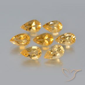 Shop natural 5.78ct Orange-or léger Citrine gems, En forme de poire, from Brésil at GemSelect. In stock, global shipping!