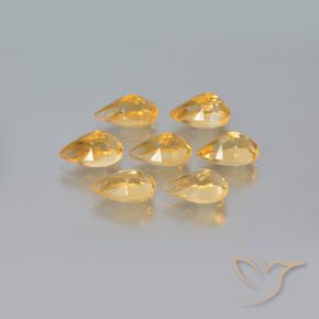 Shop natural 5.78ct Orange-or léger Citrine gems, En forme de poire, from Brésil at GemSelect. In stock, global shipping!