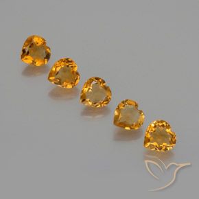 Shop natural 4.80ct Doré-orange foncé Citrine gems, Cœur, from Brésil at GemSelect. In stock, global shipping!