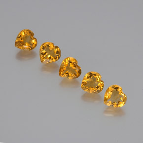 Achetez naturel 5.18ct Doré-orange foncé Citrine gems, Forme de coeur, En provenance Brésil chez GemSelect. En stock, livraison internationale!