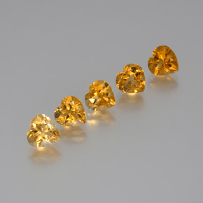 Achetez naturel 5,38ct doré citrine gems, forme de coeur, en provenance brésil chez gemselect. en stock, livraison internationale!