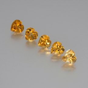 Achetez naturel 5,38ct doré citrine gems, forme de coeur, en provenance brésil chez gemselect. en stock, livraison internationale!