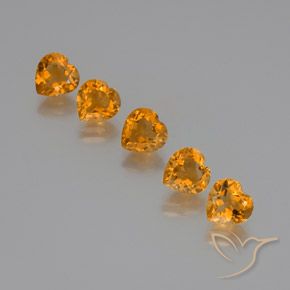 Shop natural 5.48ct Or orange foncé Citrine gems, Cœur, from Brésil at GemSelect. In stock, global shipping!