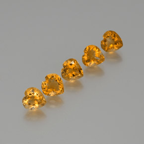 Achetez naturel 5,25ct doré citrine gems, forme de coeur, en provenance brésil chez gemselect. en stock, livraison internationale!
