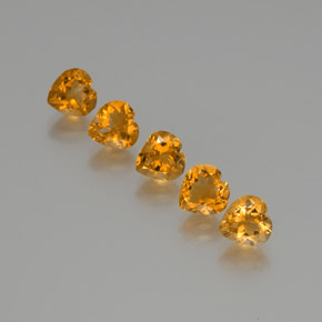 Achetez naturel 5,25ct doré citrine gems, forme de coeur, en provenance brésil chez gemselect. en stock, livraison internationale!