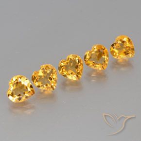 Achetez naturel 5.26ct Or orange foncé Citrine gems, Forme de coeur, En provenance Brésil chez GemSelect. En stock, livraison internationale!